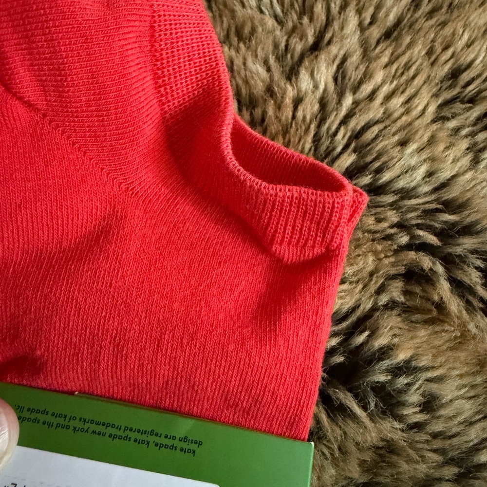 kate spade Pink Strawberry Low-Cut Socks 3 pairs nwt - Picture 4 of 5